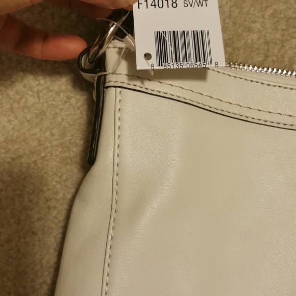 Coach crossbody bag, white, leather, Brand new, never use - Picture 3 of 4